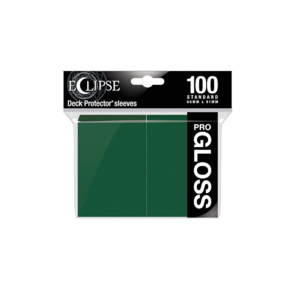Standard Sleeves - Gloss Eclipse - Forest Green (100 Sleeves)