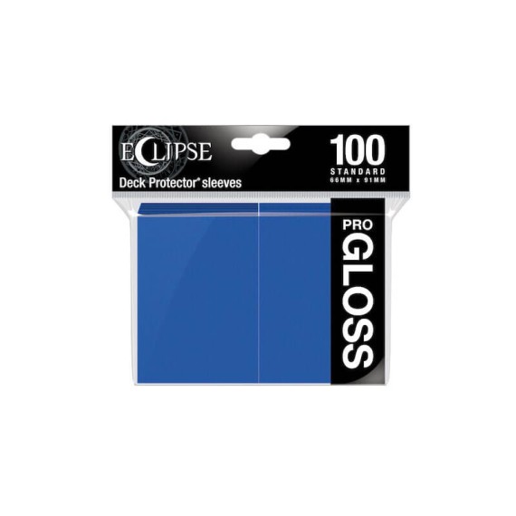 Standard Sleeves - Gloss Eclipse - Pacific Blue (100 Sleeves)