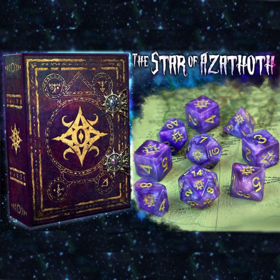 Star of Azathoth Dice - Nebula Polyhedral Set