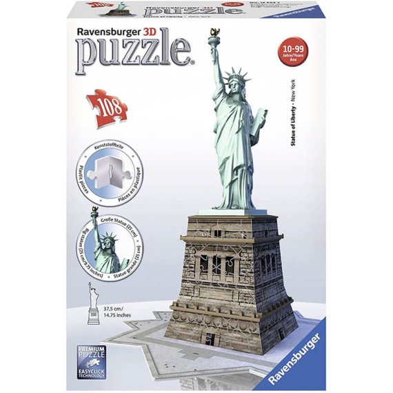 Άγαλμα της Ελευθερίας - 3D Jigsaw Puzzle - 108pc 