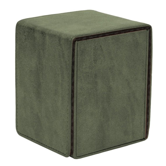 Suede Collection: Alcove Flip Deck Box - Emerald