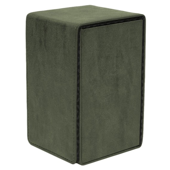 Suede Collection: Alcove Tower Deck Box - Emerald
