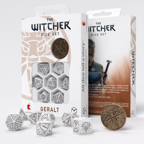 The Witcher Dice Set Geralt - The White Wolf