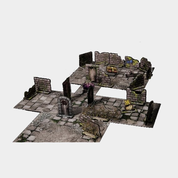 e-Raptor RPG Rubble Set - Objects and Modular Map