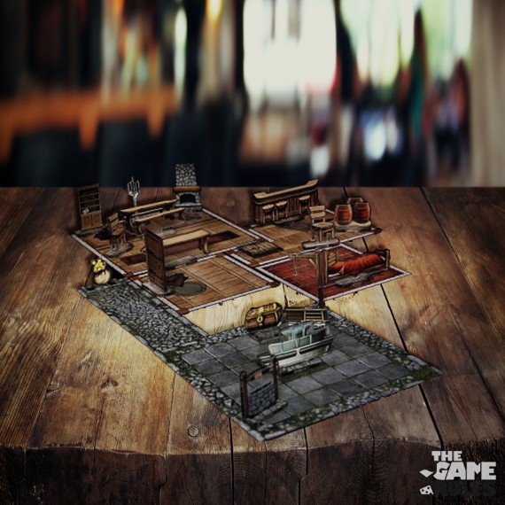 e-Raptor RPG Tavern Set - Objects and Modular Map
