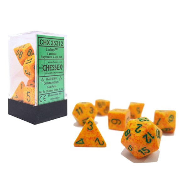 RPG Dice Sets Lotus Poly 7-dice Cube