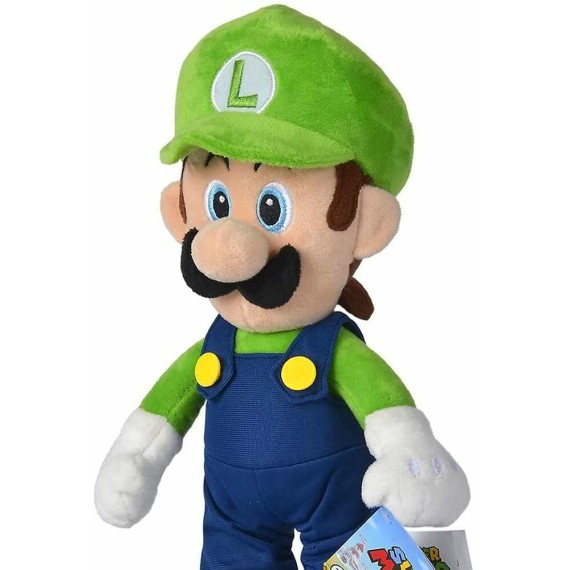 Super Mario - Luigi Λούτρινη Φιγούρα