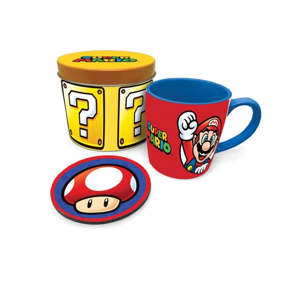 Super Mario: Let's a Go - Σετ Δώρου (Κούπα και Coaster)