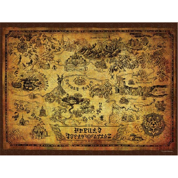The Legend of Zelda: Χάρτης Hyrule - Παζλ - 550 pc