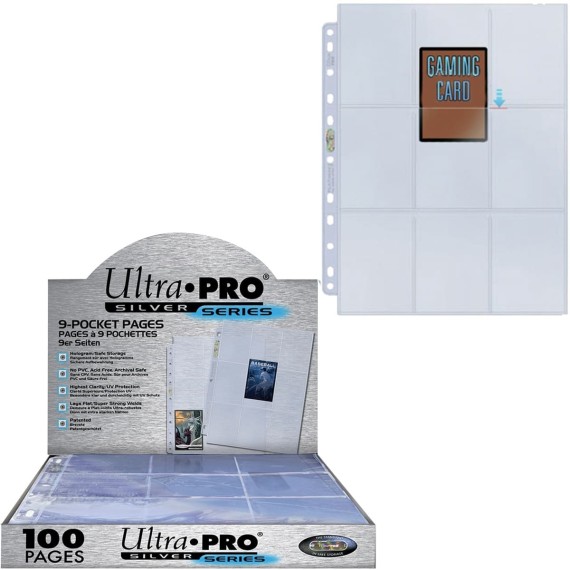 Ultra Pro 9-Pocket Pages Silver