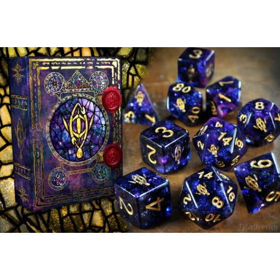 Seer's Eye Elder Dice Mythic Glass and Wax Edition