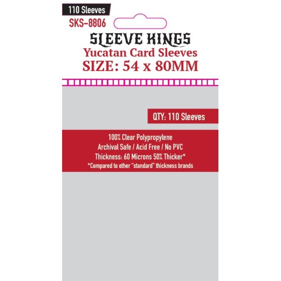 Sleeve Kings Yucatan Card Sleeves (54x80mm) - 110 Pack - SKS-8806