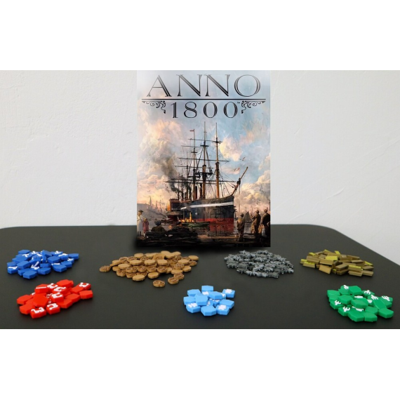 Resources and population tokens 3D Upgrades suitable for Anno 1800