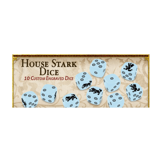 A Song of Ice & Fire: Tabletop Miniatures Game – House Stark Dice Set (Exp)
