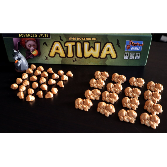 Gold Nuggets and First Player token suitable for Atiwa