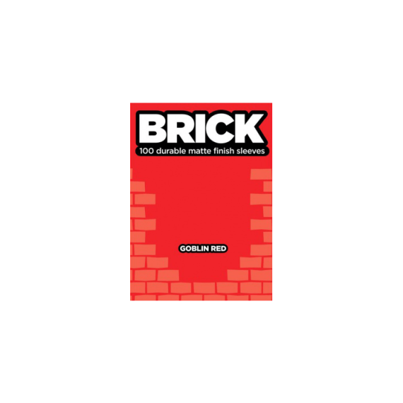 BRICK Sleeves - Goblin Red (100 Sleeves)