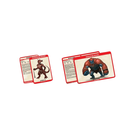 D&D Monster Card Deck: Levels 0-5 (179 cards)