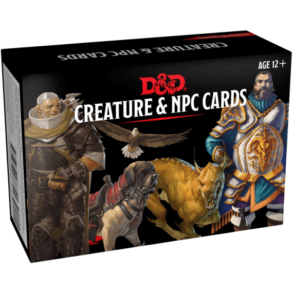 D&D Monster Cards: NPCs & Creatures (182 cards)