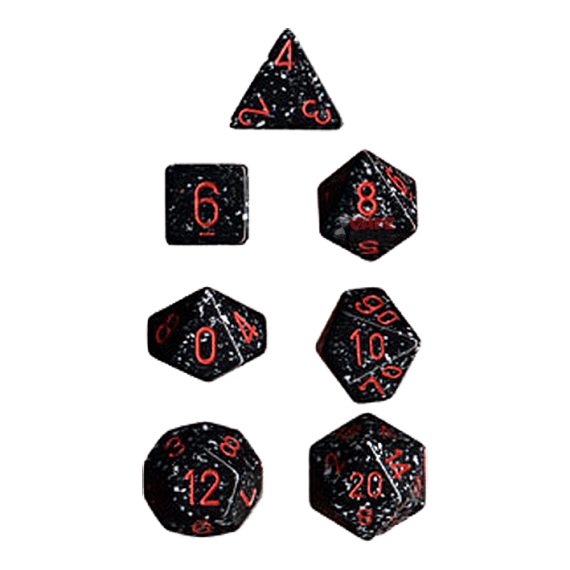 Speckled Dice Set - Space x7