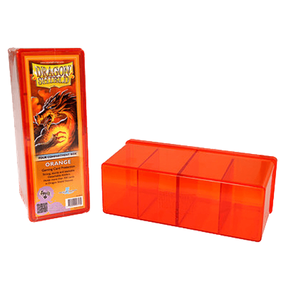 Dragon Shield 4 compartment Storage box - Orange