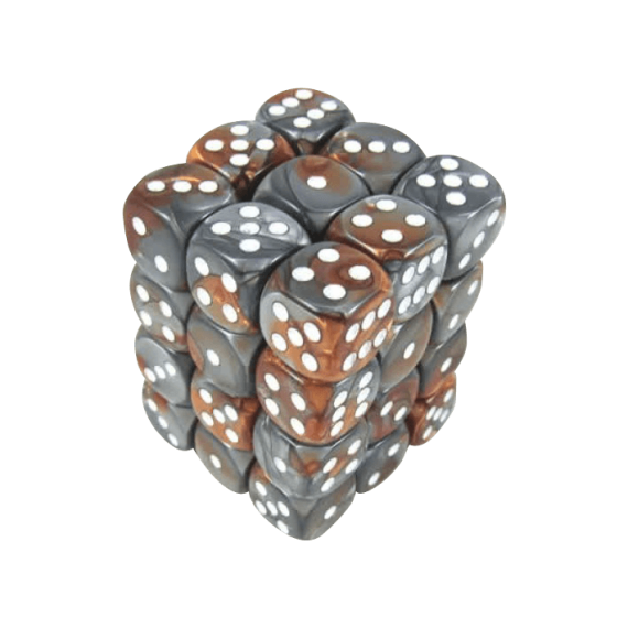 Gemini Polyhedral Copper-Steel /white x36