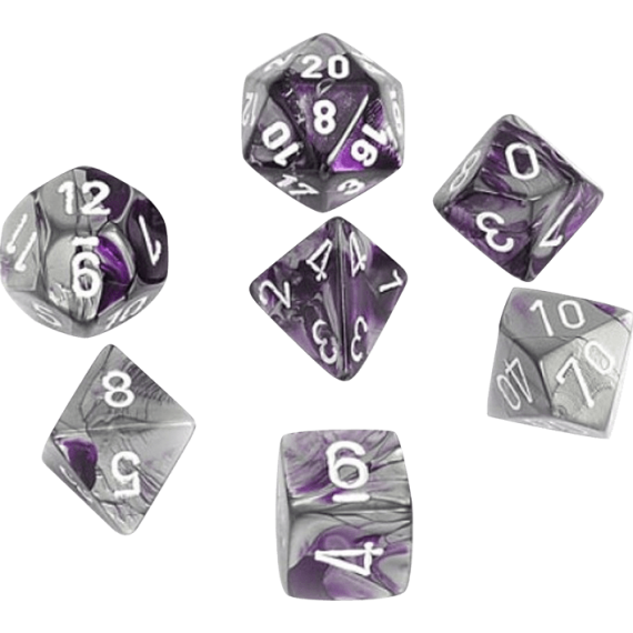 Gemini Polyhedral Purple-Steel/White x7