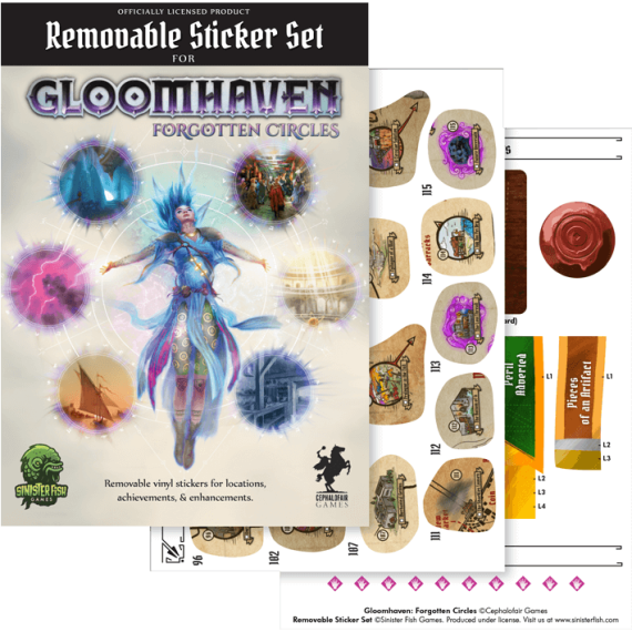 Gloomhaven: Forgotten Circles - Removable Sticker Set (Exp)