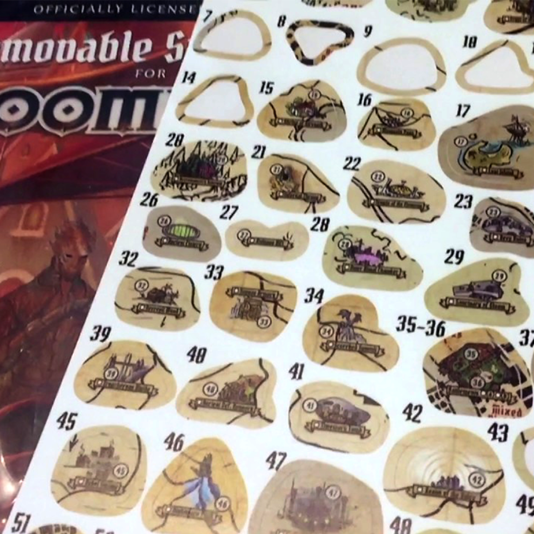 Gloomhaven Removable Sticker Set