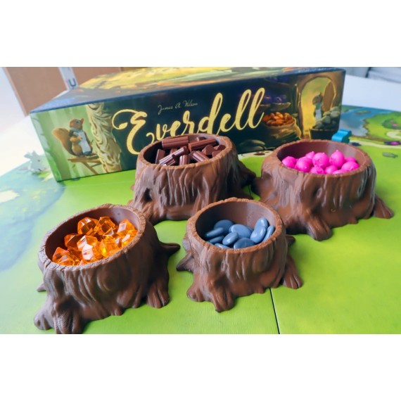 Tree-shaped bowls suitable for Everdell