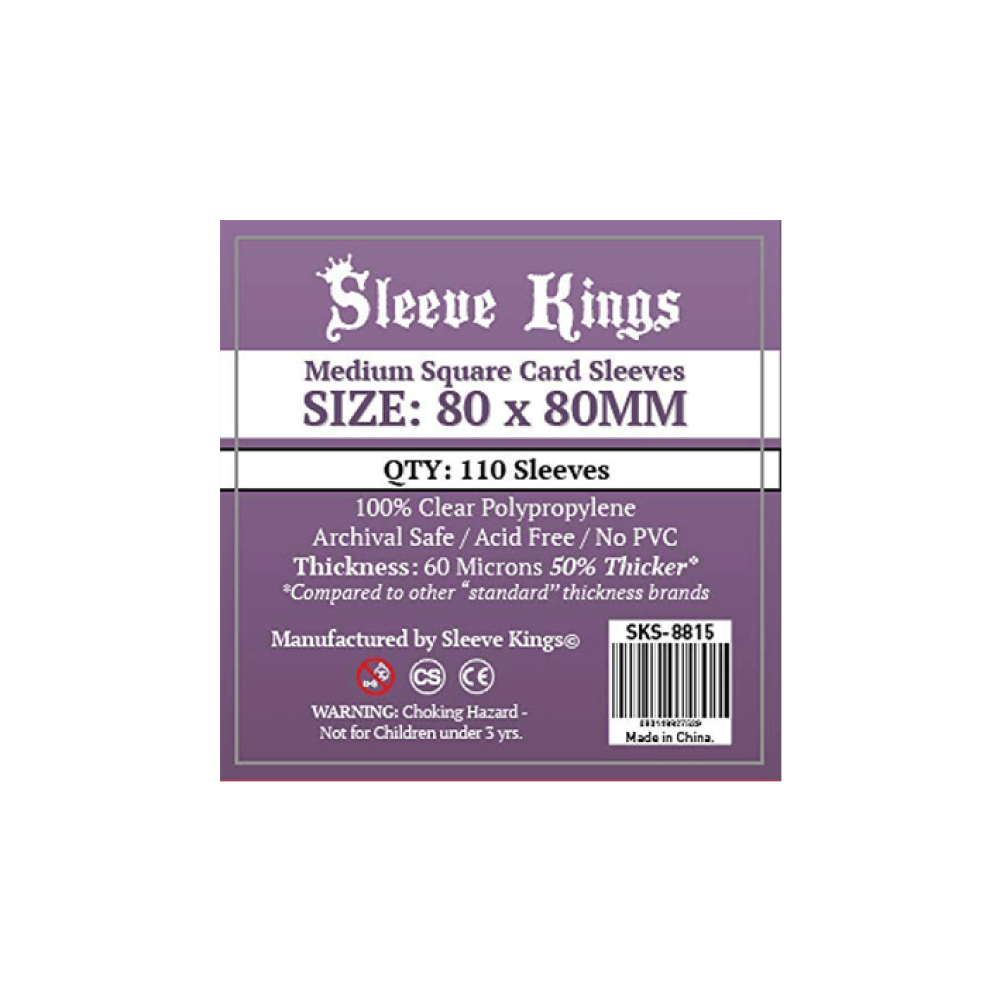 Sleeve Kings Medium Square Card Sleeves (80x80mm)