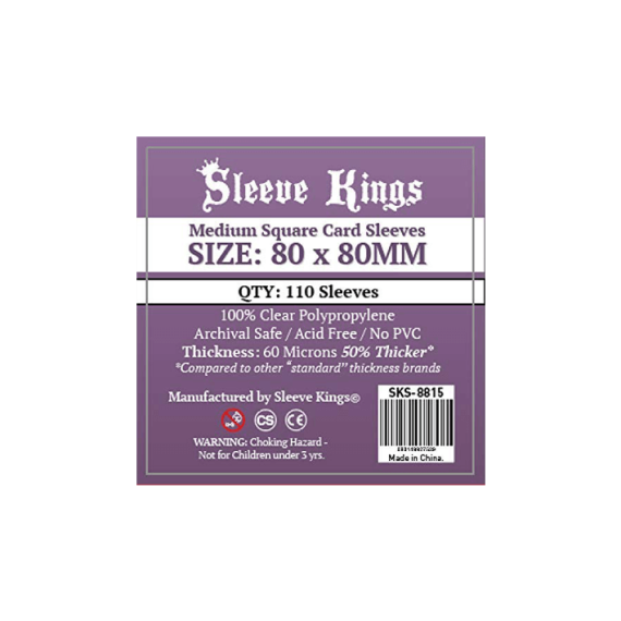 Sleeve Kings Medium Square Card Sleeves (80x80mm)