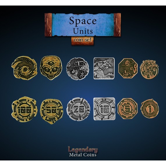 Space Units - Metal Coins