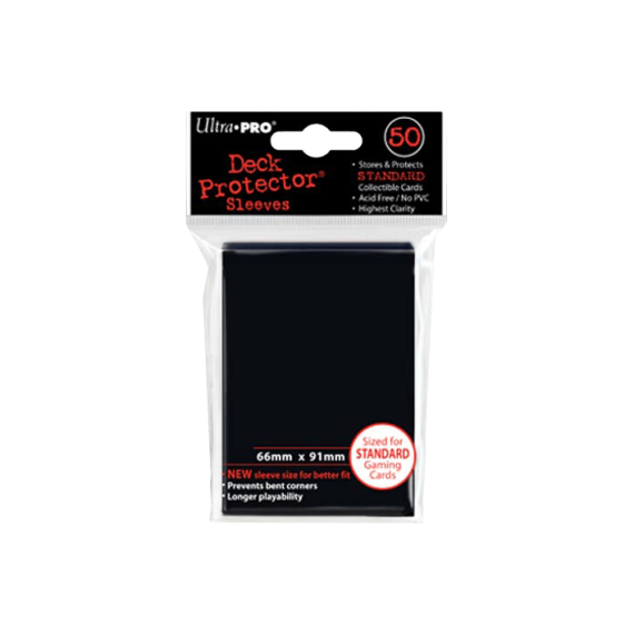 Standard Card Sleeves (66x91) - Black
