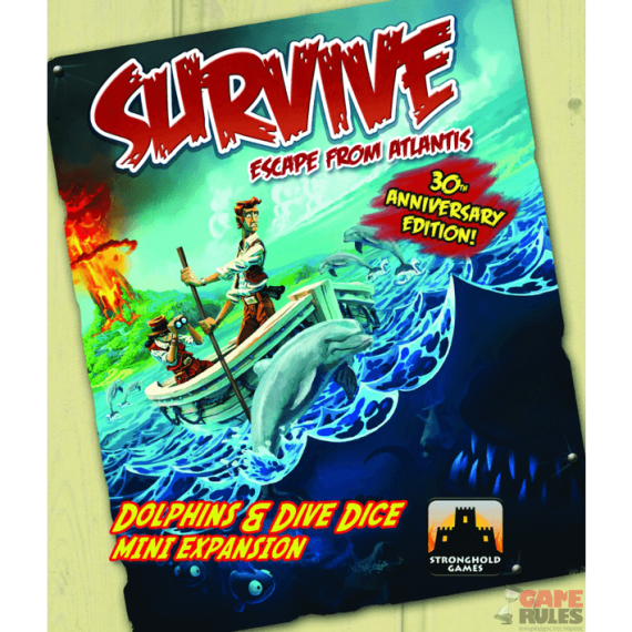 Survive: Escape from Atlantis! Dolphins & Dive Dice Mini