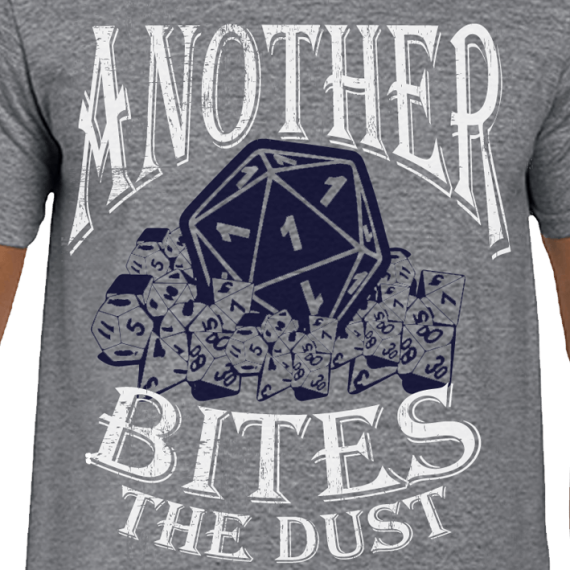T-shirt: Another 1 Bites the Dust - Grey