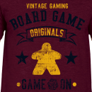 T-shirt: Vintage Gaming - Burgundy