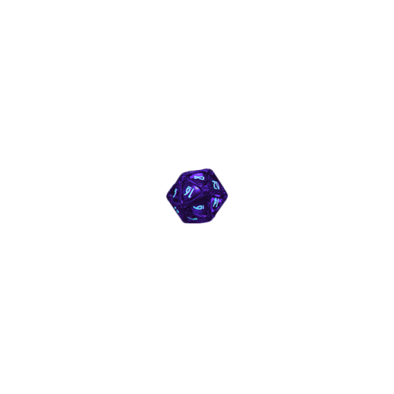 Wizard Level Up Pack: Violet Storm with Lightning - 1d20 Orb