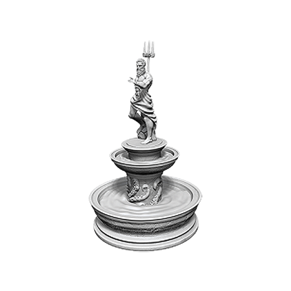 WizKids Deep Cuts Unpainted Miniatures - Fountain