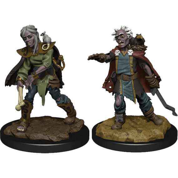 WizKids Wardlings Painted RPG Figures: Zombie (Male) & Zombie (Female)